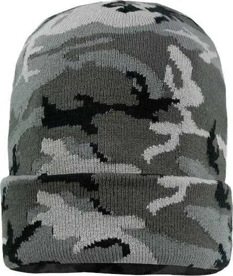 Sportsman SP12 12’’ Solid Cuffed Beanie Gray Camo Gray / One Size Fits Most