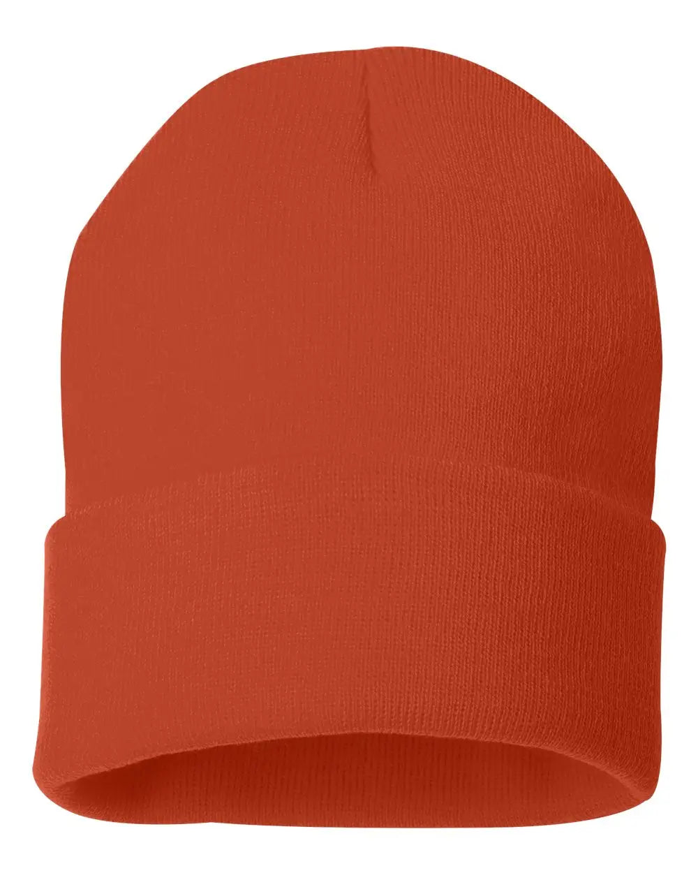 Sportsman SP12 12’’ Solid Cuffed Beanie - Orange - Orange / One Size Fits Most
