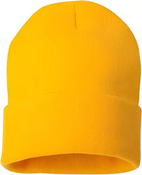 Sportsman SP12 Solid 12’’ Cuffed Beanie Gold Gold / One Size Fits Most