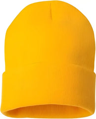Sportsman SP12 Solid 12’’ Cuffed Beanie Gold Gold / One Size Fits Most