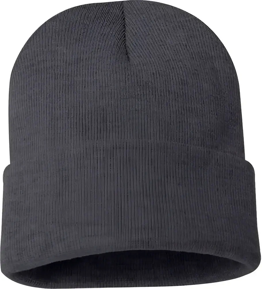 Sportsman SP12 Solid 12’’ Cuffed Beanie Heather Charcoal Dark Gray / One Size Fits Most