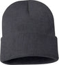 Sportsman SP12 Solid 12’’ Cuffed Beanie Heather Charcoal Dark Gray / One Size Fits Most
