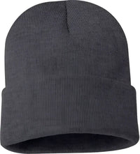Sportsman SP12 Solid 12’’ Cuffed Beanie Heather Charcoal Dark Gray / One Size Fits Most