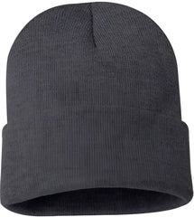 Sportsman SP12 Solid 12’’ Cuffed Beanie Heather Charcoal Dark Gray / One Size Fits Most