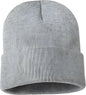 Sportsman SP12 Solid 12’’ Cuffed Beanie Heather Grey Gray / One Size Fits Most