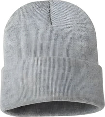 Sportsman SP12 Solid 12’’ Cuffed Beanie Heather Grey Gray / One Size Fits Most