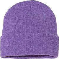 Sportsman SP12 Solid 12’’ Cuffed Beanie Heather Purple Purple / One Size Fits Most