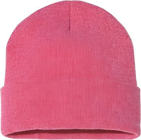 Sportsman SP12 Solid 12’’ Cuffed Beanie Heather Red Red / One Size Fits Most