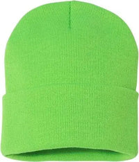 Sportsman SP12 Solid 12’’ Cuffed Beanie Neon Green Green / One Size Fits Most
