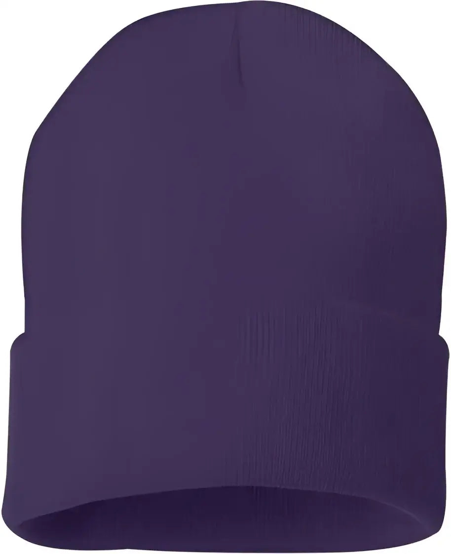 Sportsman SP12 Solid 12’’ Cuffed Beanie Purple Purple / One Size Fits Most
