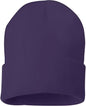 Sportsman SP12 Solid 12’’ Cuffed Beanie Purple Purple / One Size Fits Most