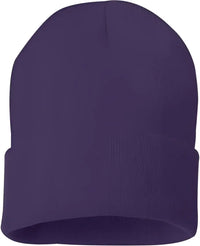 Sportsman SP12 Solid 12’’ Cuffed Beanie Purple Purple / One Size Fits Most