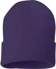 Sportsman SP12 Solid 12’’ Cuffed Beanie Purple Purple / One Size Fits Most