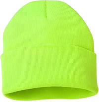 Sportsman SP12 Solid 12’’ Cuffed Beanie Safety Yellow Yellow / One Size Fits Most