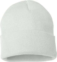 Sportsman SP12 Solid 12’’ Cuffed Beanie White White / One Size Fits Most