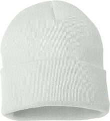 Sportsman SP12 Solid 12’’ Cuffed Beanie White White / One Size Fits Most