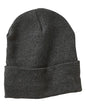 Sportsman SP12FL 12’’ Fleece Lined Cuffed Beanie - Heather Charcoal - Dark Gray / One Size Fits Most