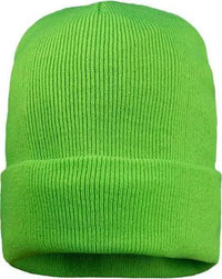 Sportsman SP12FL 12’’ Fleece Lined Cuffed Beanie Neon Green Green / One Size Fits Most