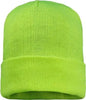 Sportsman SP12FL 12’’ Fleece Lined Cuffed Beanie Safety Yellow Safety Yellow / One Size Fits Most