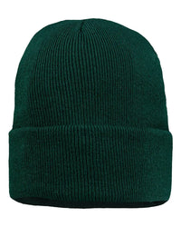 Sportsman SP12JL 12’’ Jersey Lined Cuffed Beanie - Forest Green - Forest / One Size Fits Most