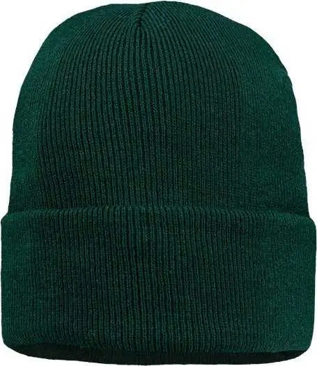 Sportsman SP12JL 12’’ Jersey Lined Cuffed Beanie - Forest Green - Forest / One Size Fits Most