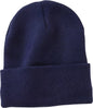 Sportsman SP12JL 12’’ Jersey Lined Cuffed Beanie - Navy - Navy / One Size Fits Most