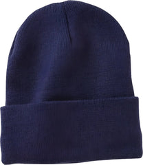 Sportsman SP12JL 12’’ Jersey Lined Cuffed Beanie - Navy - Navy / One Size Fits Most