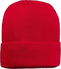 Sportsman SP12JL 12’’ Jersey Lined Cuffed Beanie - Red - Red / One Size Fits Most
