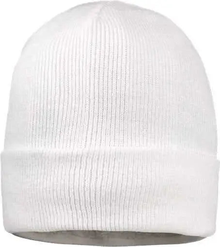 Sportsman SP12SL 12’’ Sherpa Lined Cuffed Beanie White White / One Size Fits Most