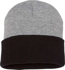 Sportsman SP12T Colorblocked 12’’ Cuffed Beanie - Heather Black - Black / One Size Fits Most