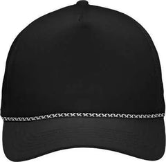 Sportsman SP1300 Five-Panel Rope Heritage Fit Cap - Black - Black / One Size Fits Most
