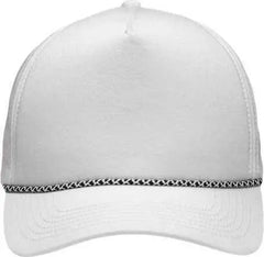 Sportsman SP1300 Five-Panel Rope Heritage Fit Cap - White - White / One Size Fits Most