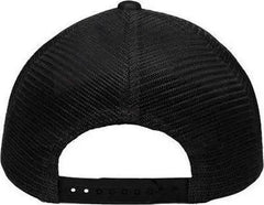 Sportsman SP1450 Traditional Lo-Pro Mesh Back Trucker Fit Cap - Black Camo Black - Black / One Size Fits Most