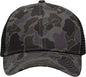 Sportsman SP1450 Traditional Lo-Pro Mesh Back Trucker Fit Cap - Black Duck Camo Black - Black / One Size Fits Most