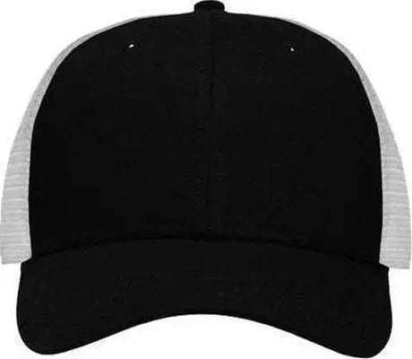 Sportsman SP1450 Traditional Lo-Pro Mesh Back Trucker Fit Cap - Black White - Black White / One Size Fits Most