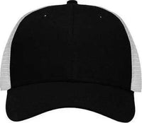 Sportsman SP1450 Traditional Lo-Pro Mesh Back Trucker Fit Cap - Black White - Black White / One Size Fits Most