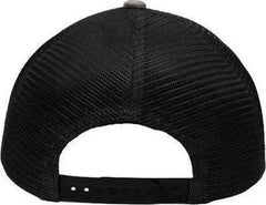 Sportsman SP1450 Traditional Lo-Pro Mesh Back Trucker Fit Cap - Gray Black - Gray Black / One Size Fits Most