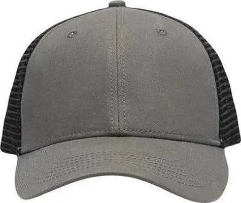 Sportsman SP1450 Traditional Lo-Pro Mesh Back Trucker Fit Cap - Gray Black - Gray Black / One Size Fits Most