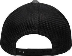 Sportsman SP1450 Traditional Lo-Pro Mesh Back Trucker Fit Cap - Gray Camo Black - Gray Black / One Size Fits Most