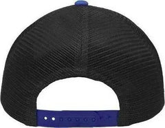 Sportsman SP1450 Traditional Lo-Pro Mesh Back Trucker Fit Cap - Heather Gray Charcoal Royal - Dark Gray Royal