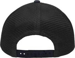 Sportsman SP1450 Traditional Lo-Pro Mesh Back Trucker Fit Cap - Heather Gray Charcoal Navy - Dark Gray Navy / One Size