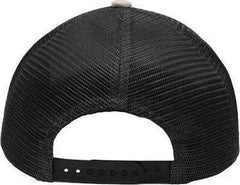 Sportsman SP1450 Traditional Lo-Pro Mesh Back Trucker Fit Cap - Khaki Black - Khaki Black / One Size Fits Most