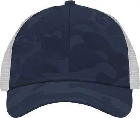 Sportsman SP1450 Traditional Lo-Pro Mesh Back Trucker Fit Cap - Navy Camo White - Navy White / One Size Fits Most
