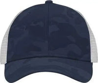Sportsman SP1450 Traditional Lo-Pro Mesh Back Trucker Fit Cap - Navy Camo White - Navy White / One Size Fits Most