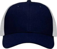 Sportsman SP1450 Traditional Lo-Pro Mesh Back Trucker Fit Cap - Navy White - Navy White / One Size Fits Most