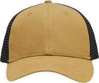 Sportsman SP1450 Traditional Lo-Pro Mesh Back Trucker Fit Cap - Vegas Gold Black - Vegas Gold Black / One Size Fits Most