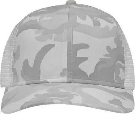 Sportsman SP1450 Traditional Lo-Pro Mesh Back Trucker Fit Cap - White Camo White - White / One Size Fits Most