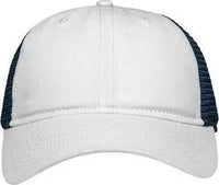 Sportsman SP1450 Traditional Lo-Pro Mesh Back Trucker Fit Cap - White Navy - White Navy / One Size Fits Most
