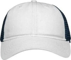 Sportsman SP1450 Traditional Lo-Pro Mesh Back Trucker Fit Cap - White Navy - White Navy / One Size Fits Most
