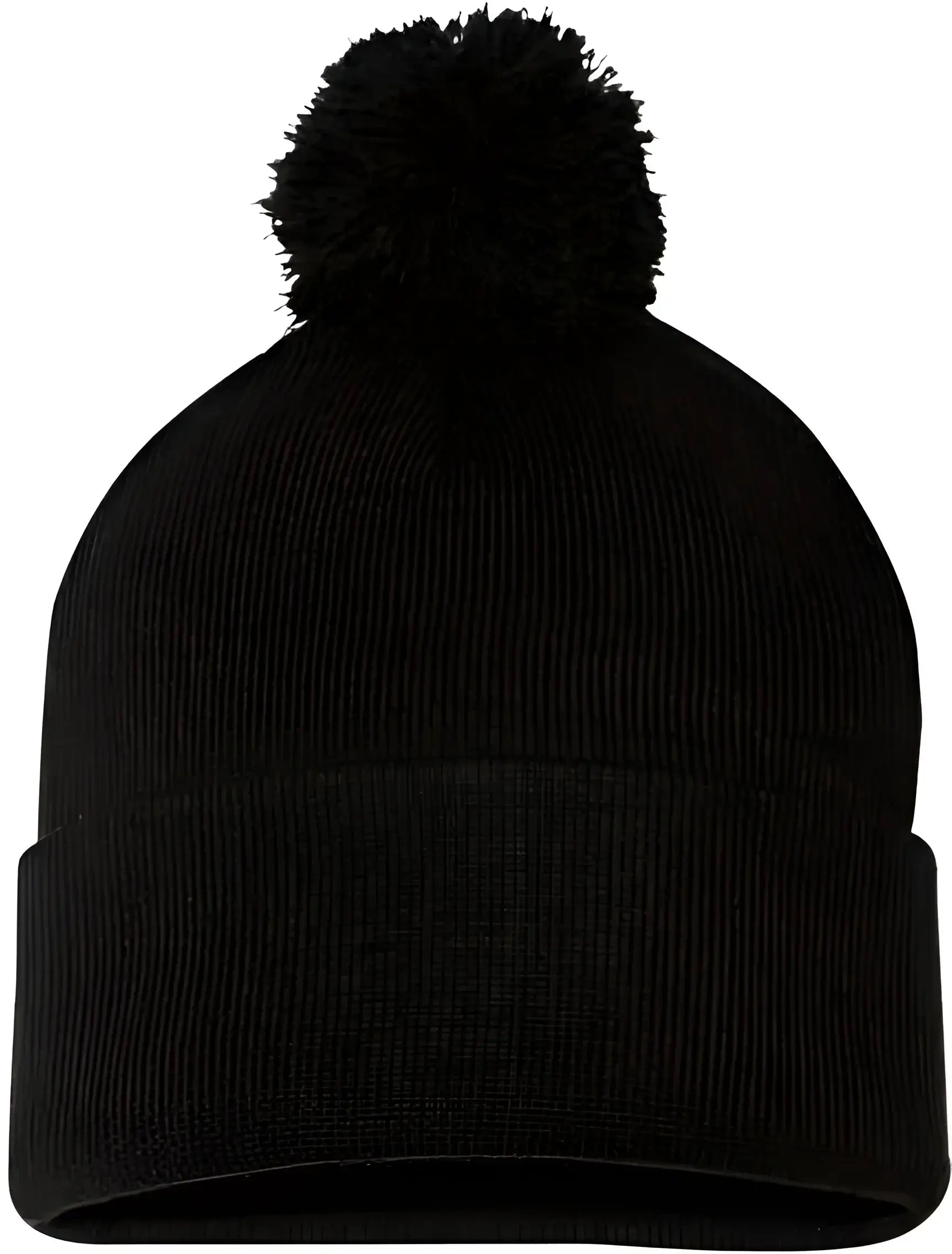 Sportsman SP15 Pom-Pom 12’’ Knit Beanie - Black - Black / One Size Fits Most